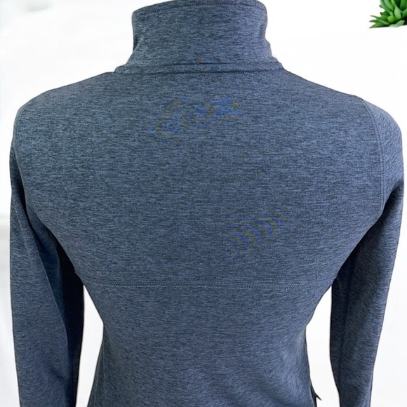 Champion C9 Women's Run Half Zip Pullover "Military Blue Heather" Top - Picture 12 of 16